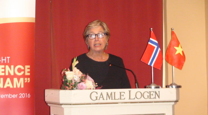 Norwegian State Secretary of Foreig Affairs Tone Skogen gave a speech at the Vietnamese Cultural Event