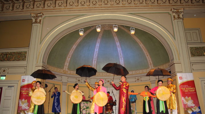 “Quan ho Bac Ninh” folk singing- world intangible cultural heritage, recognized by UNESCO (the folk singing is from Bac Ninh province, near Ha Noi)