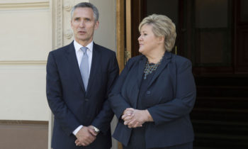 NATO Secretary General Jens Stoltenberg meets the Prime Minister of Norway, Erna Solberg