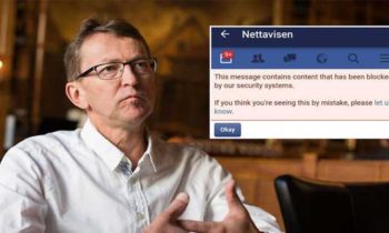 Norwegian newspaper blocked by Facebook