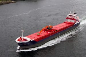 Freighter Nordfjord breached after grounding off Norway