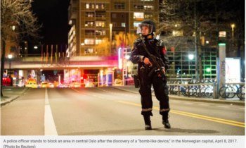 Suspect held as police detonate explosive device found in Oslo