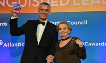 NATO Secretary General honoured by Atlantic Council for International Leadership