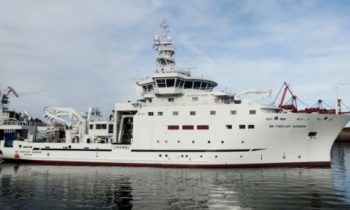 Norwegian research vessel Dr Fridtjof Nansen’s arrival in 2018