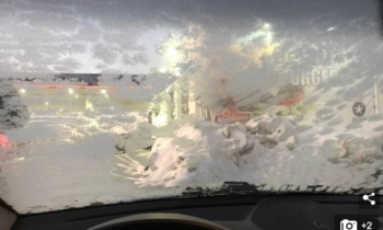 Norwegian woman loses her licence after driving with THIS frozen windscreen