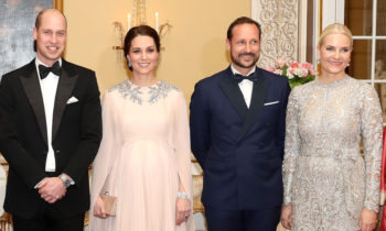 Prince William and Kate are guests of honour at royal Norwegian dinner