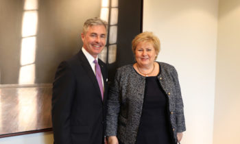 USA Ambassador Braithwaite Meets With Prime Minister Solberg