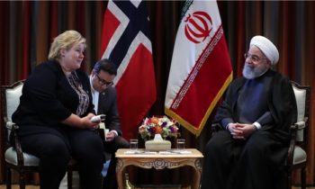 Iranian President meetings with Norwegian prime ministers in New York