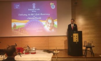 India celebrated the 150th Birth Anniversary of Mahatma Gandhi in Oslo