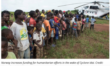 Norway increases funding for humanitarian efforts in the wake of Cyclone Idai