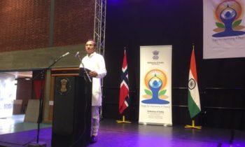 Indian embassy organizes yoga event in Oslo