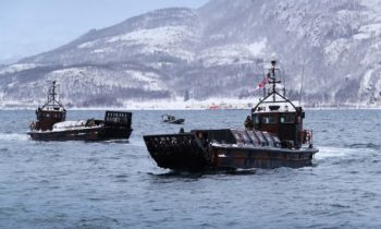 NORWEGIANS JOIN ROYAL MARINES ON FJORD RAID