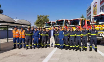 French, Norwegian firefighters join colleagues in Greece