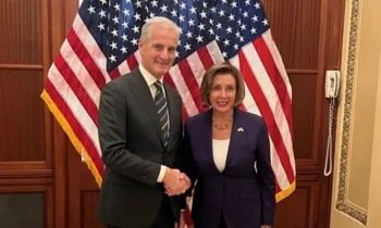 Prime Minister Støre met Pelosi and McConnell at US Congress
