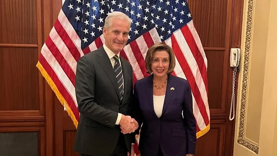 Prime Minister Støre met Pelosi and McConnell at US Congress