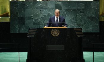 Russian foreign minister lashes out NATO in UN speech